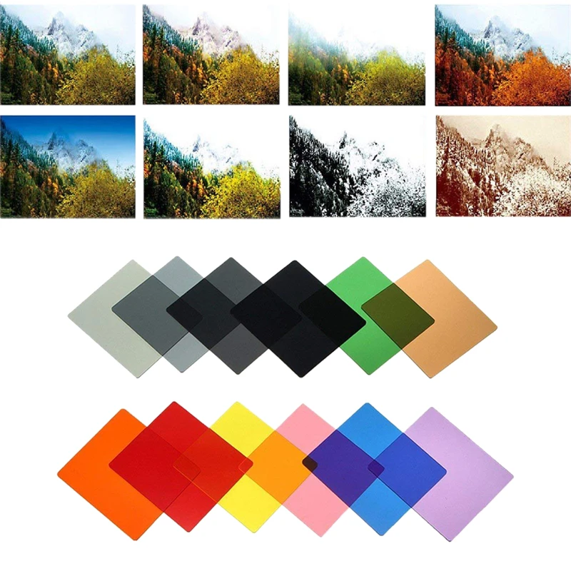 Универсальный полноцветный фильтр нейтральной плотности 40 в 1 набор квадратных