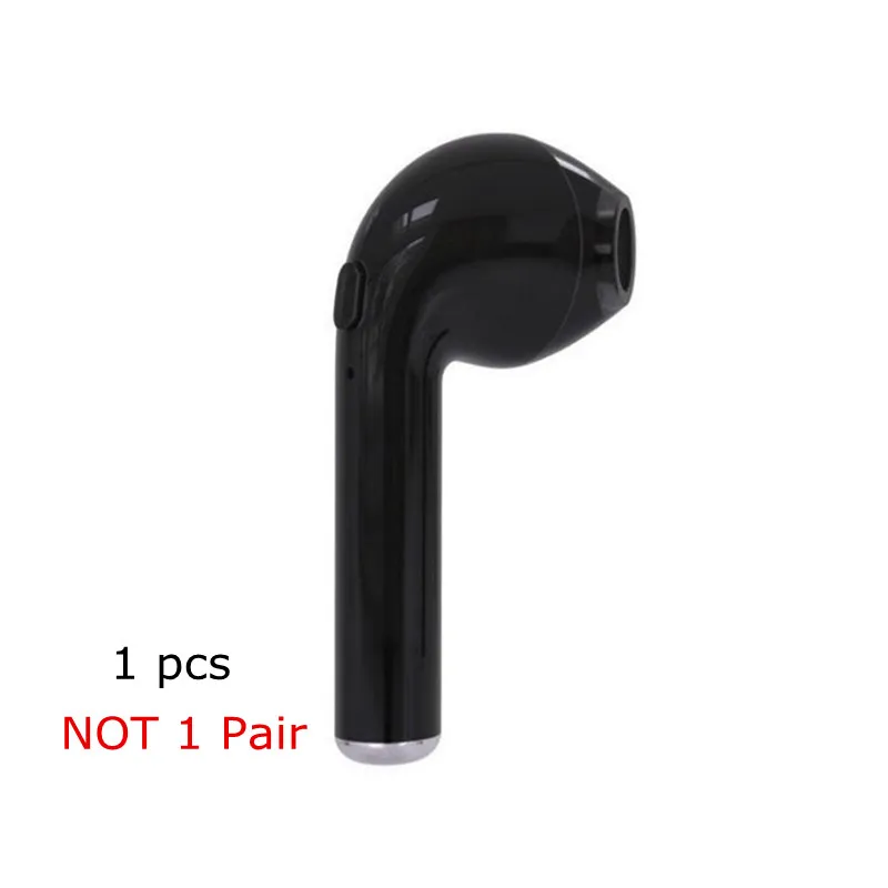 i7 Black Earphone I9S TWS беспроводные наушники портативные мини Bluetooth гарнитуры невидимые наушники i7S TWS i24 TWS наушники для iPhone Android Xiaomi - Цвет: i7 Black Earphone