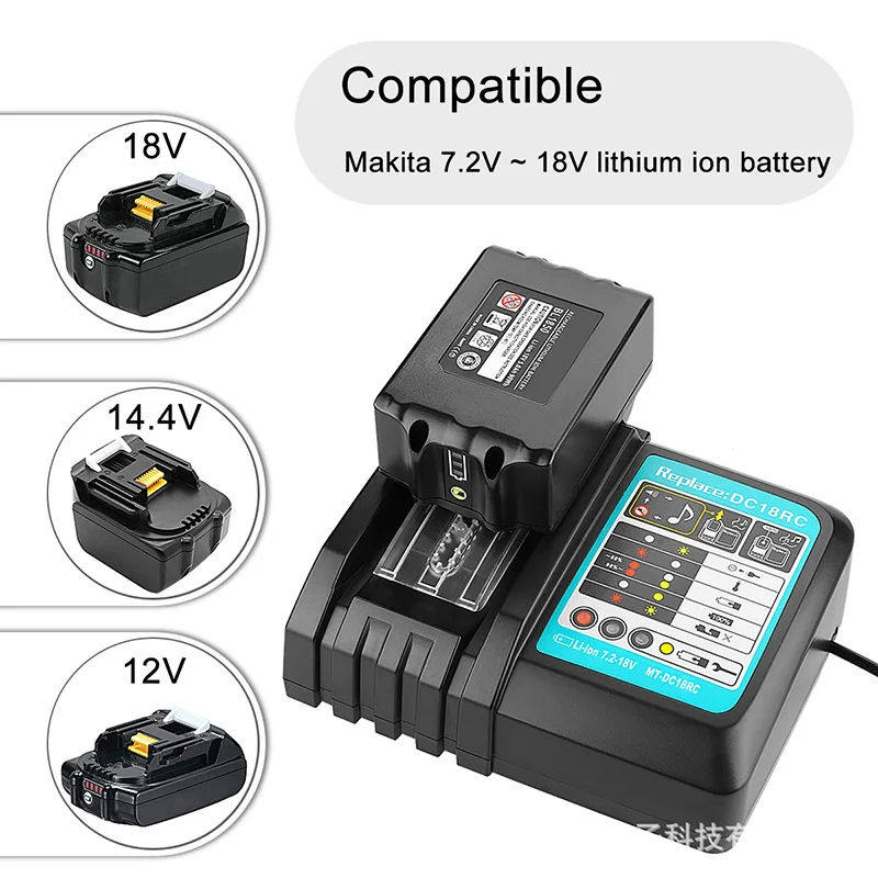Зарядное устройство для Makita литий-ионная батарея DC14SA DC18SC DC18RA DC18RD DC18RCT BL1830 BL1415 BL1420