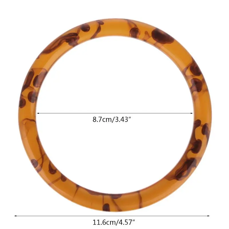 

1 x Round Resin Bag Handle for Handcrafted Handbag Purse DIY Bags Accessories