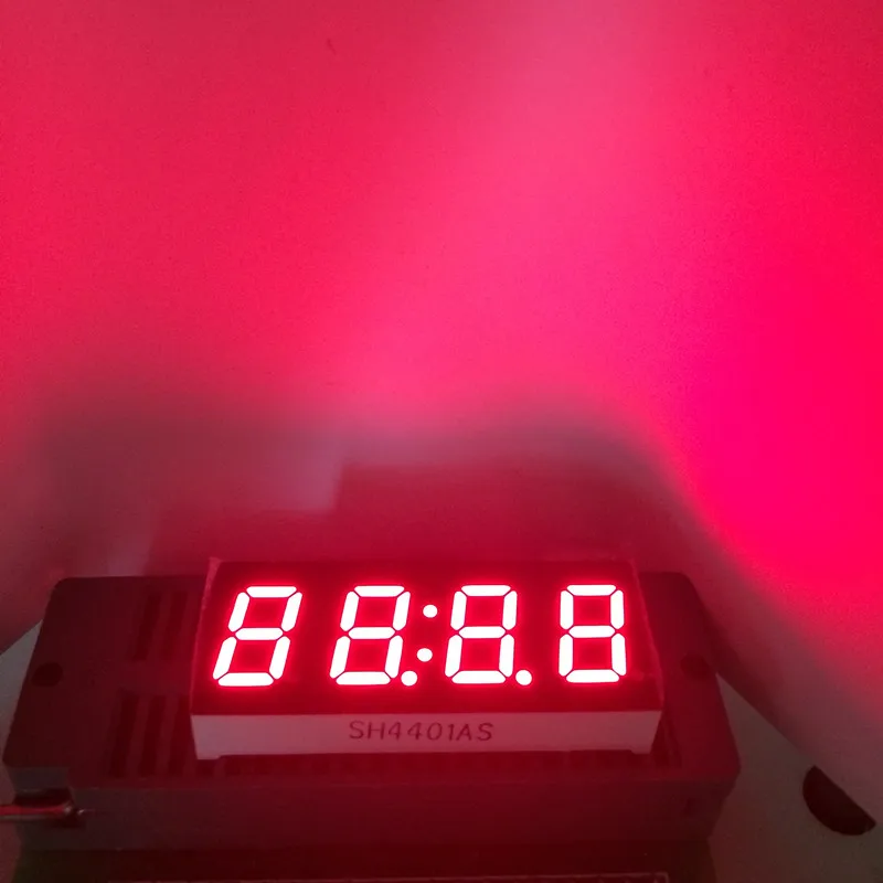 5 шт. LED 7 сегментный дисплей 0,4 дюймов семь 7 сегментов часы дисплей 4 цифры 0," Красный 7-сегментный светодиодный дисплей общий катод