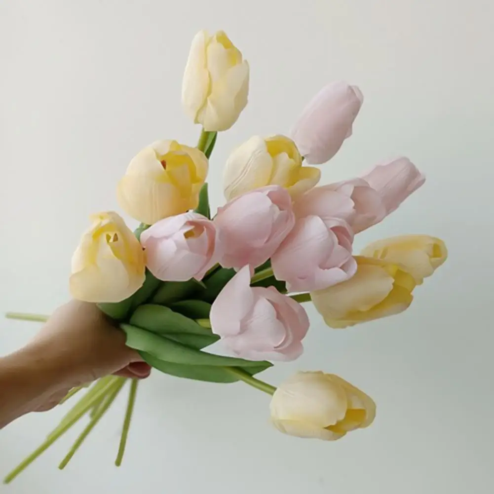 

Искусственные цветы тюльпаны легкий цветной многоразовый модный вдохновляющий декоративный Декор тюльпан
