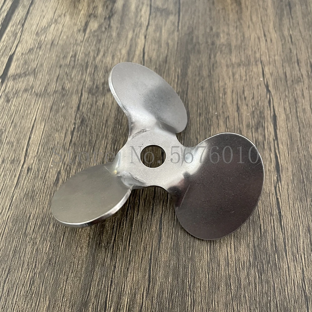 

1pcs 304 stainless steel Rotating DIA4cm to 12cm three blade propeller,Press down the material,for laboratory mixer equipment