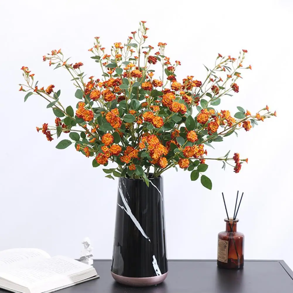 

Widely Applied Faux Silk Faux Silk Small Rose Artificial Flower for Garden
