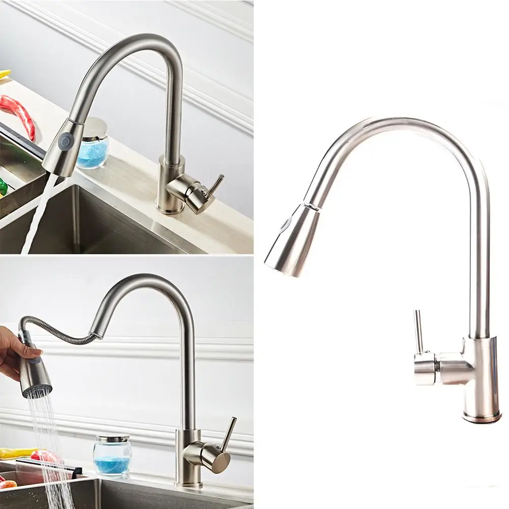 

1pc All Copper Durable Kitchen Pull Faucet Portable Home Water Filter Tap