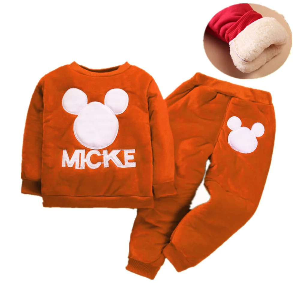 Для детей от 1 года до 4 лет комплект детской одежды зимние Утепленные