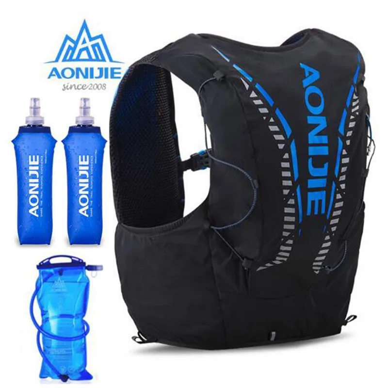 

AONIJIE Advanced Skin 12L Running Hydration Backpack Pack Bag Vest Soft Water Bladder Flask For Hiking Trail Cycling Marathon