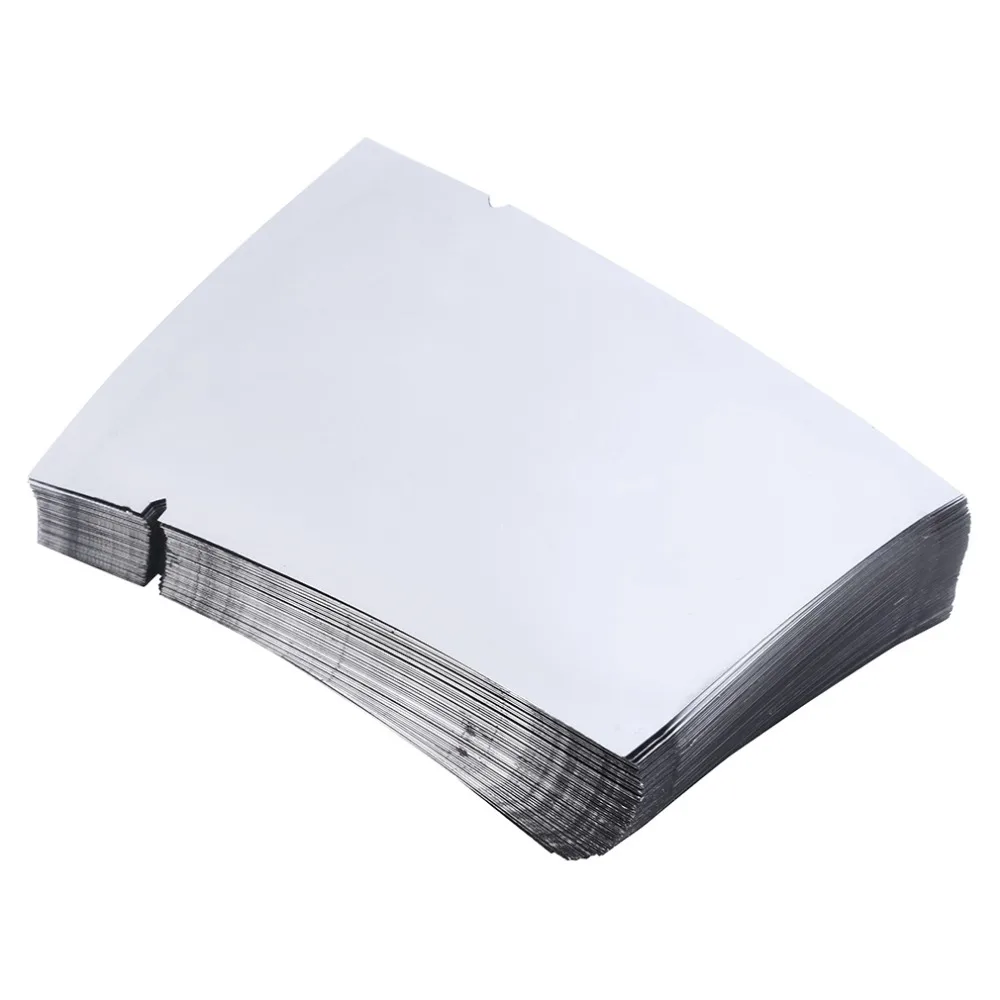 100 шт 5x7 см вскипятить морозильная многоразовая алюминиевая фольга Майларовый