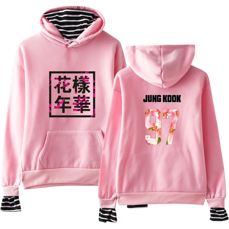 Bangtan мальчики JUNG KOOK JIN V пуловер кепка хип хоп Kpop Harajuku одежда поддельные две части толстовки кофты для женщин/мужчин kpop