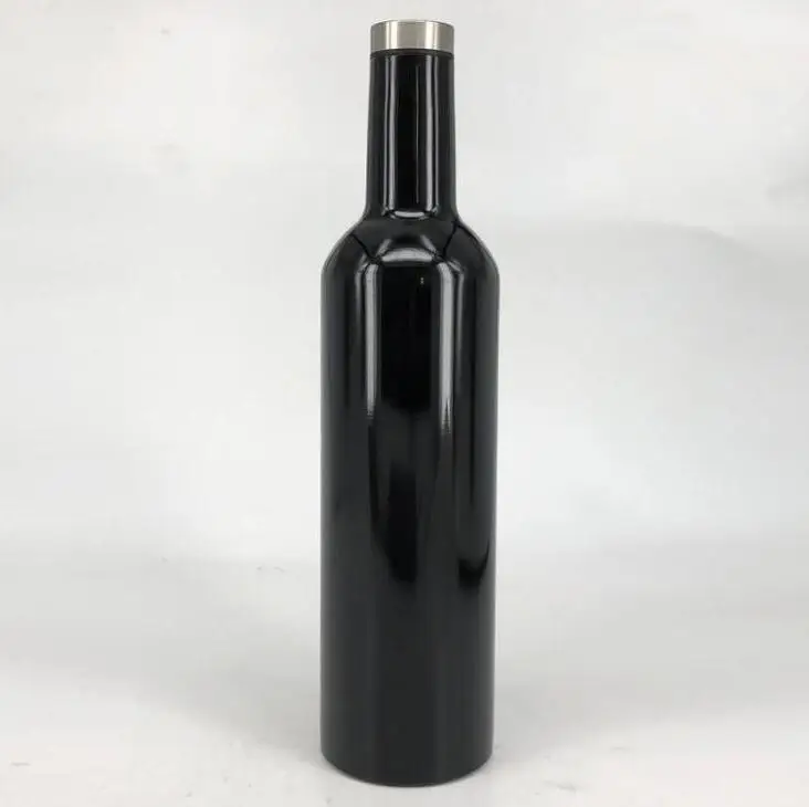 

750ml 25oz Vacuum Wine Bottle Stainless Steel Hip Flask Double Wall Vacuum Insulated Beer Mugs Wine Tumbler Glasses Travel Water