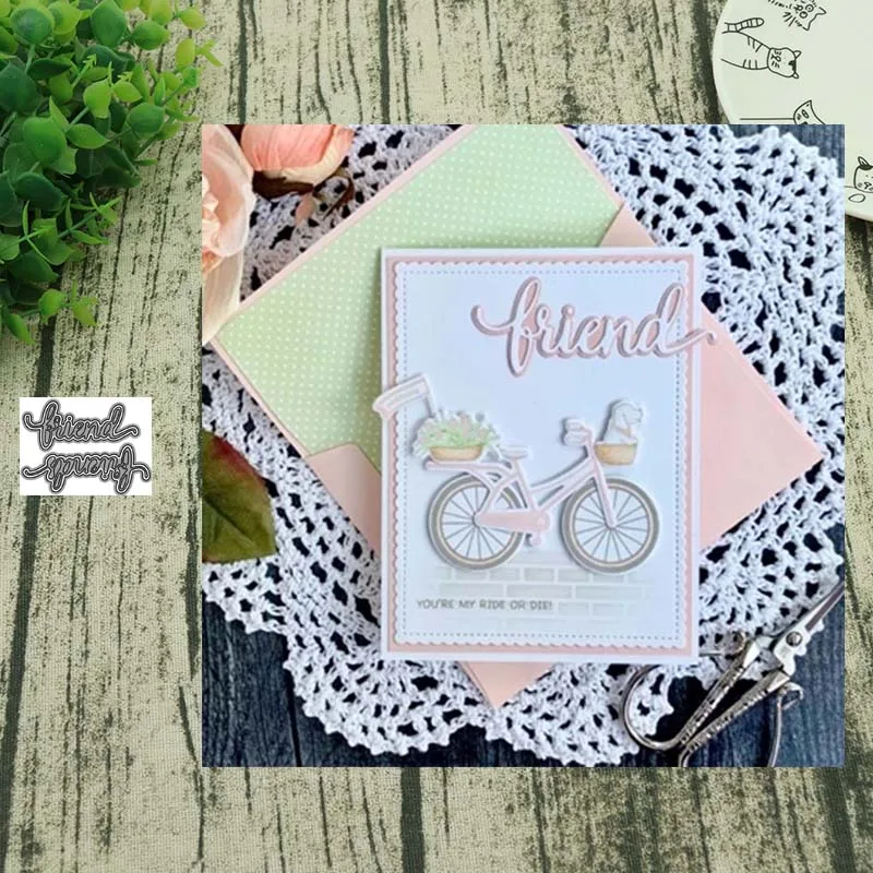 Металлические штампы для вырезания надписи друзей с тенями штампованная форма