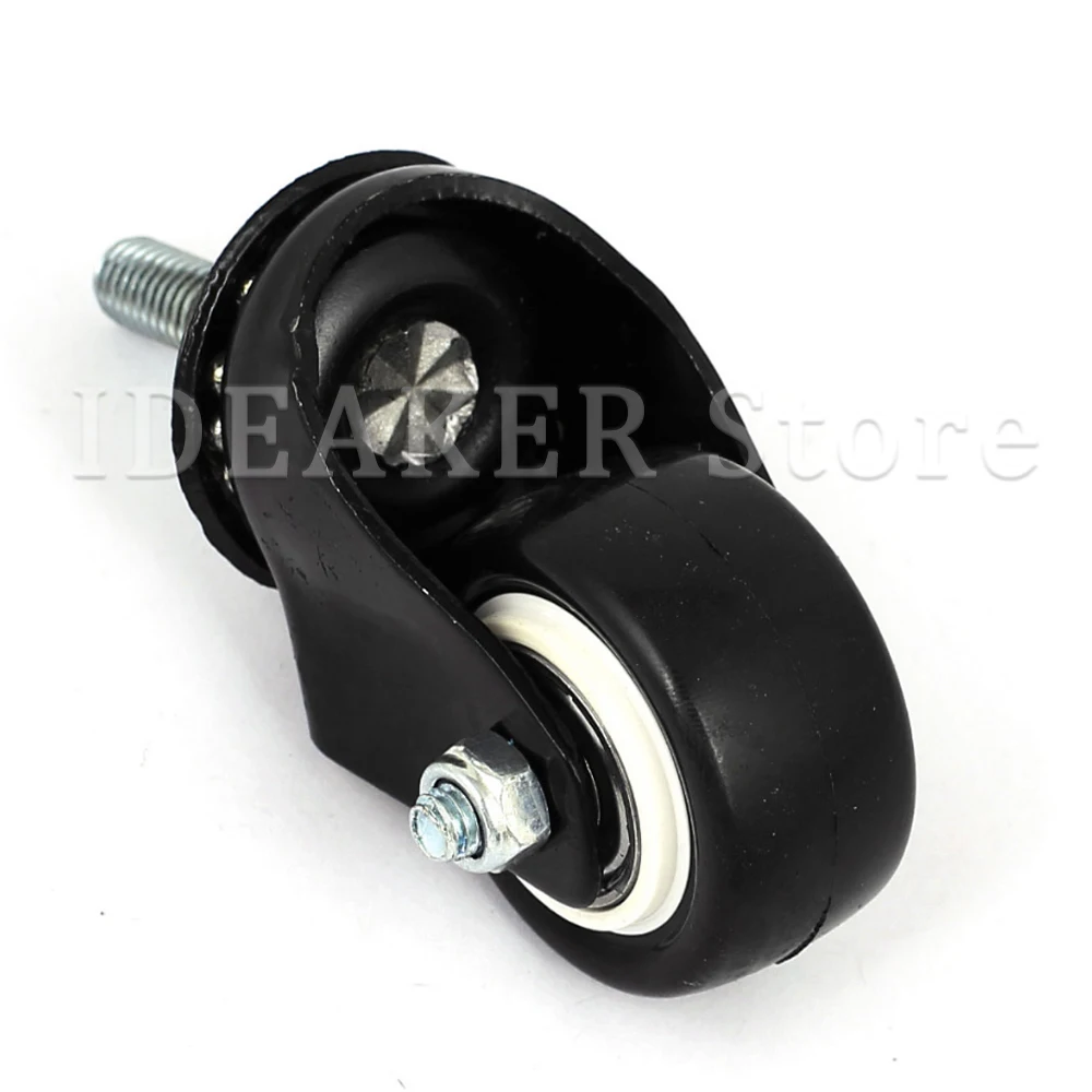 4 шт. сверхмощные поворотные винтовые ролики бесшумные полиуретановые колеса для