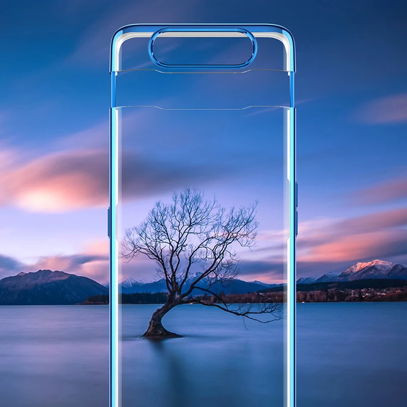 Для samsung A80 прозрачный чехол 3-в-1 защитный бронированный жесткий чехол-накладка для samsung Galaxy A80 прозрачные чехлы для телефона с покрытием