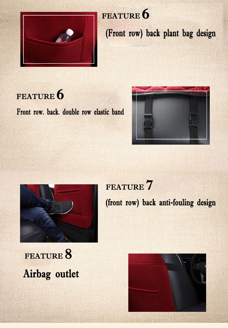 5 9 ШТ чехол на сиденье автомобиля меховые чехлы универсальный накидки Передние