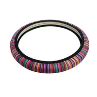 car steering wheel cover universal non slip steering wheel cover rubber colorful stripe printing various styles car supplies
