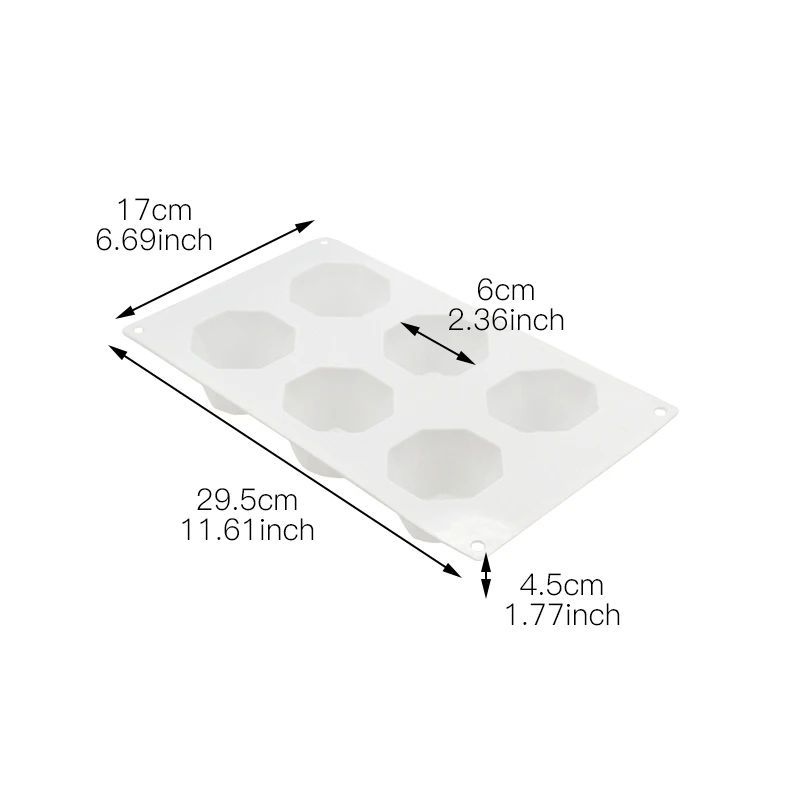 3D драгоценный камень силиконовая форма для торта выпечки желе формы пуддинга