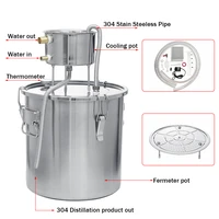 6l 22l 35l home brew moonshine distiller copper alcohol distillery stainless boiler for water essential durable oil brew kit