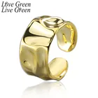 2020 золотые кольца на палец, модные простые хип-хоп хипстеры, неправильное вогнутое и Выпуклое широкое Открытое кольцо, модное кольцо Luxuri Design