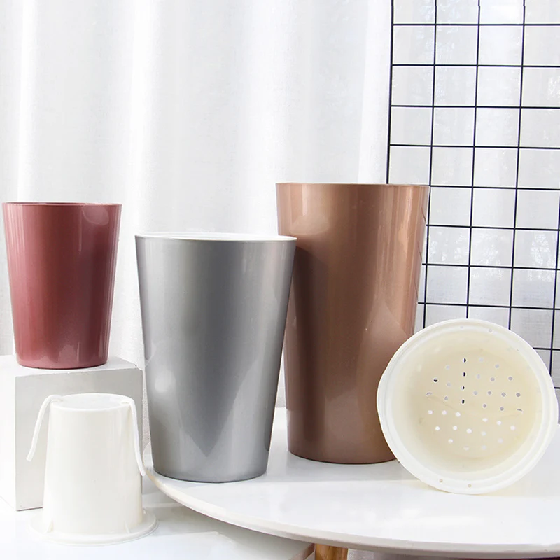 High Self Watering Planter Violet Pots Lazy Flower Pot Automatic-Watering UEJ | Дом и сад