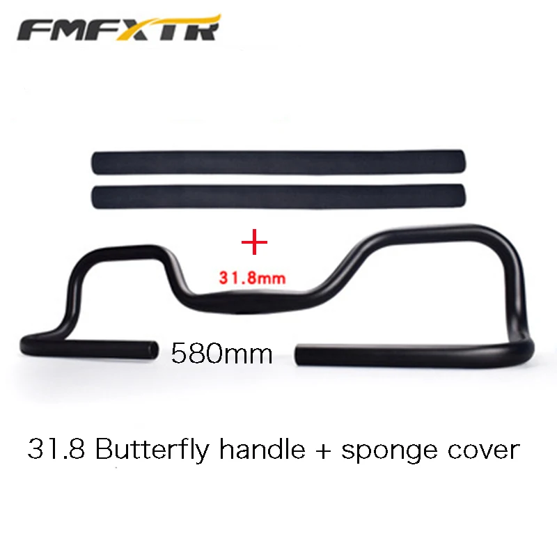 

Aluminum alloy bicycle handlebar road bike mountain bike butterfly handlebar 31.8/25.4 handlebar bend adjustable long-distance