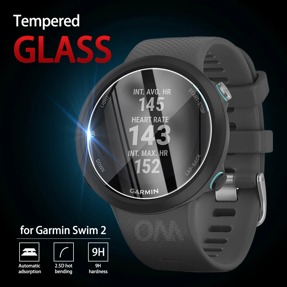 5 шт. 9H Премиум Закаленное стекло для Garmin Swim 2 Смарт-часы защитная пленка