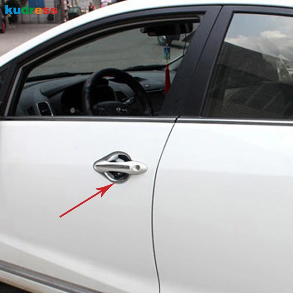 4 шт. хромированные накладки на дверные ручки для Kia Cerato K3 Forte 2012 2013 2014 ABS|door handle bowl