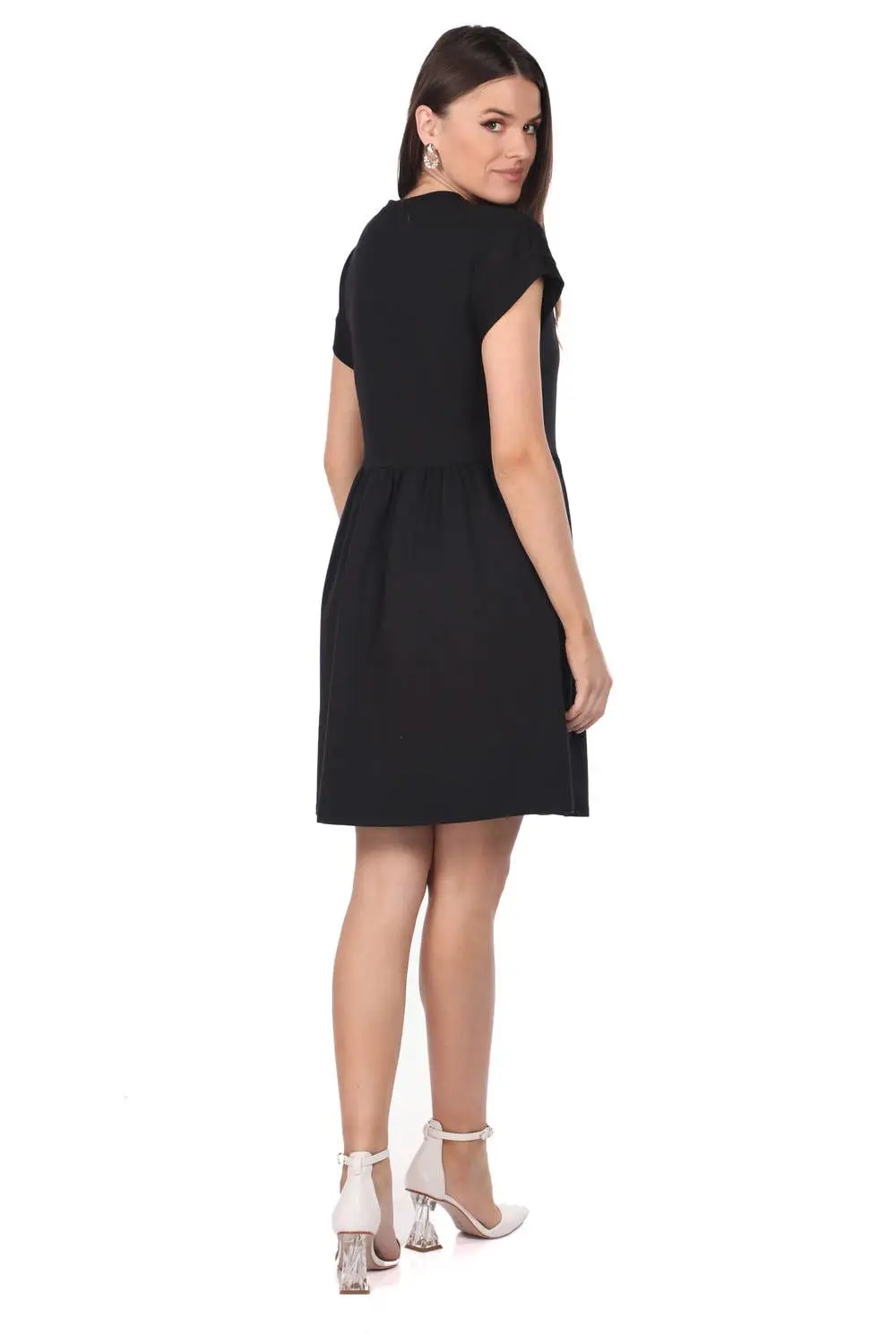 

Black Mini Straight Dress