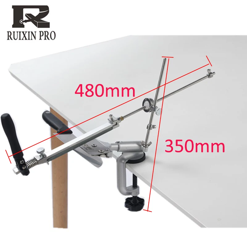 

RUIXIN Professional Kitchen Knife Sharpener Whetstone Updated Multifunction Fixed Angle Sharpening System Apex Edge Honing Tools