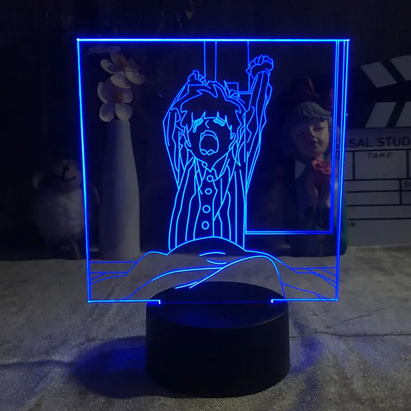 

Манга рассекающий демонов Agatsuma Zenitsu японское аниме доставка проектор 3D светильник будильник базосветильник свет многоцветный Прямая поста...