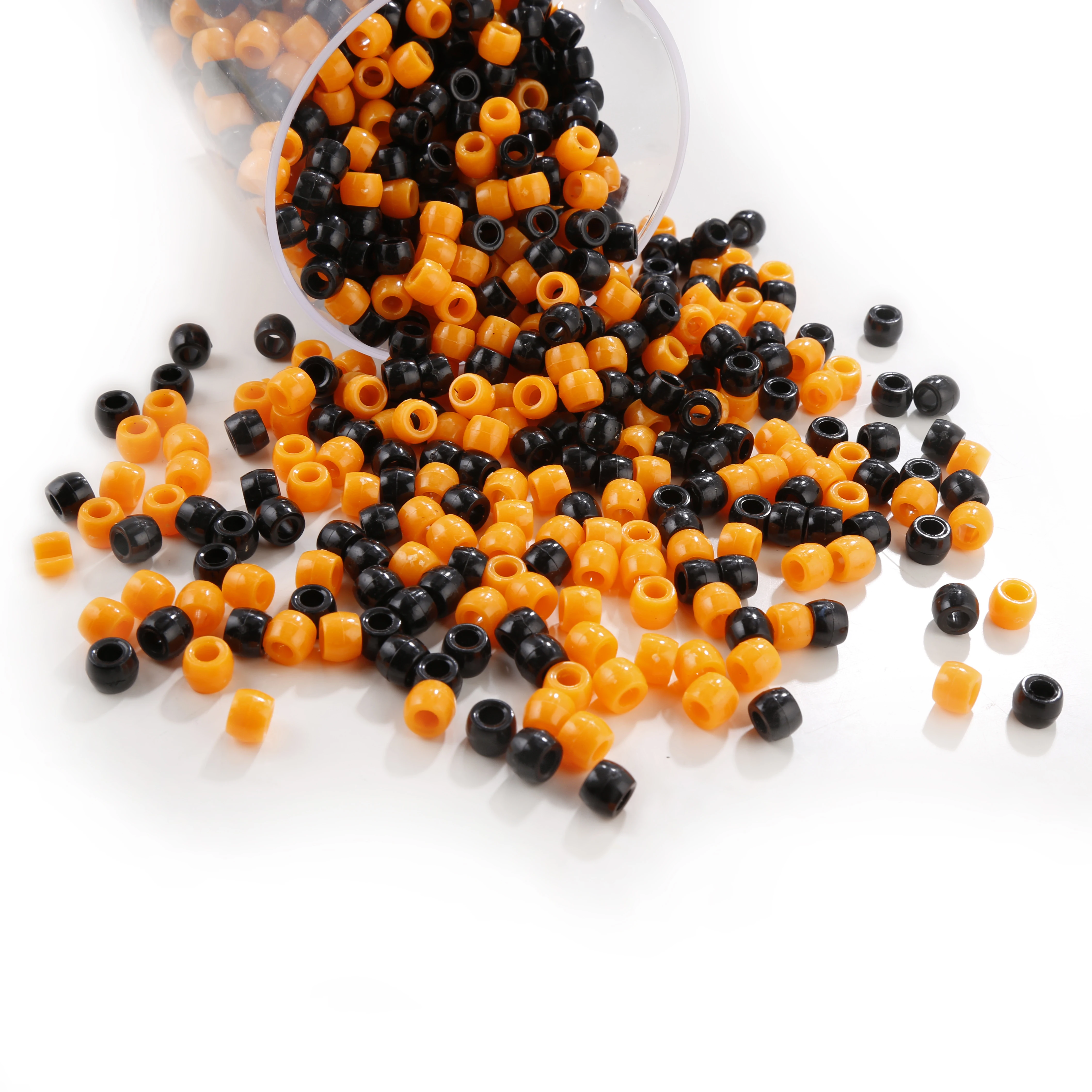 6*8 мм акриловый бисер с большими отверстиями пасхальные цвета 1000 шт./кор.