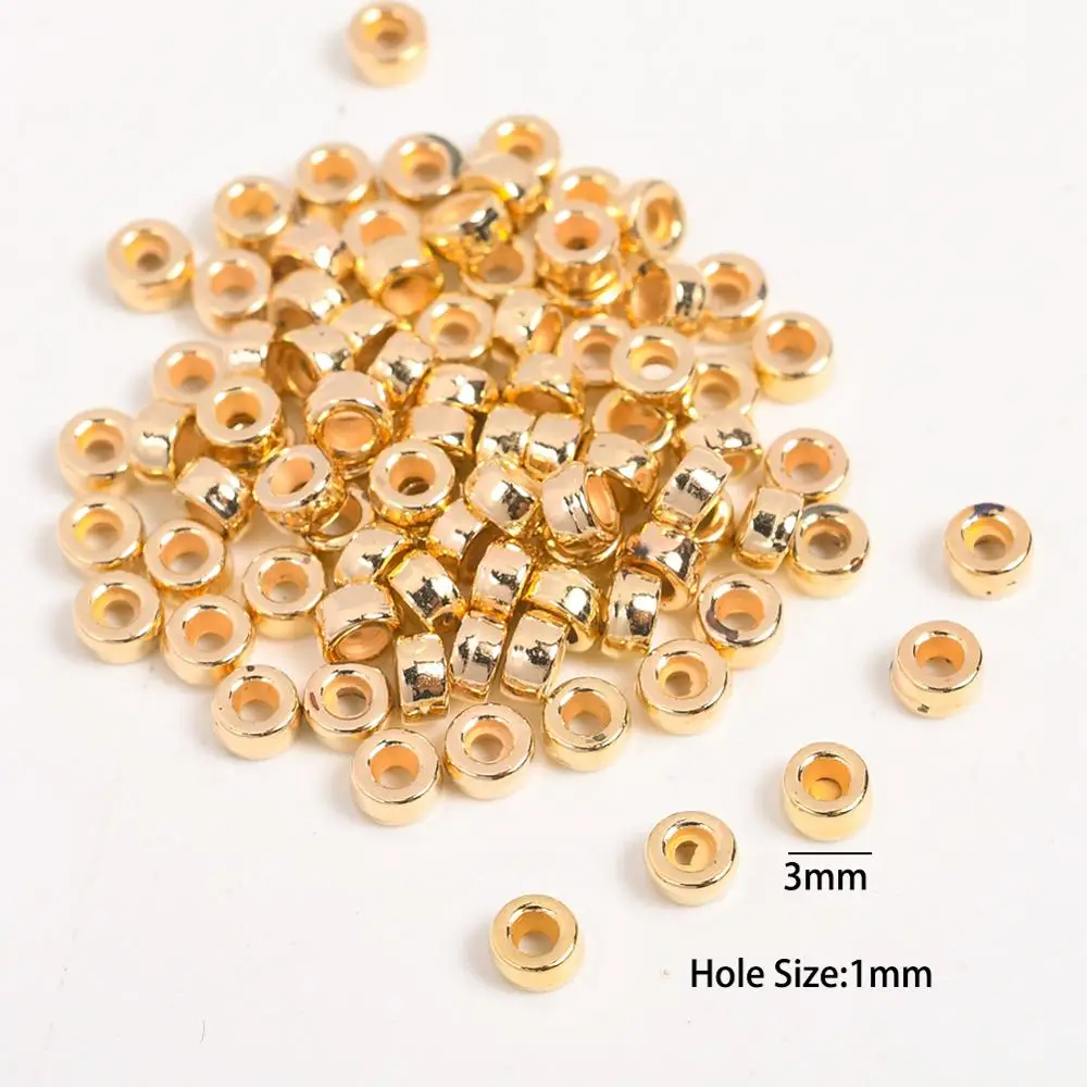 

200Pcs/Lot Hexagon Triangle Round Geometry Craft Loose Charms Beads CCB Plastic Spacer Beads For Jewelry Making