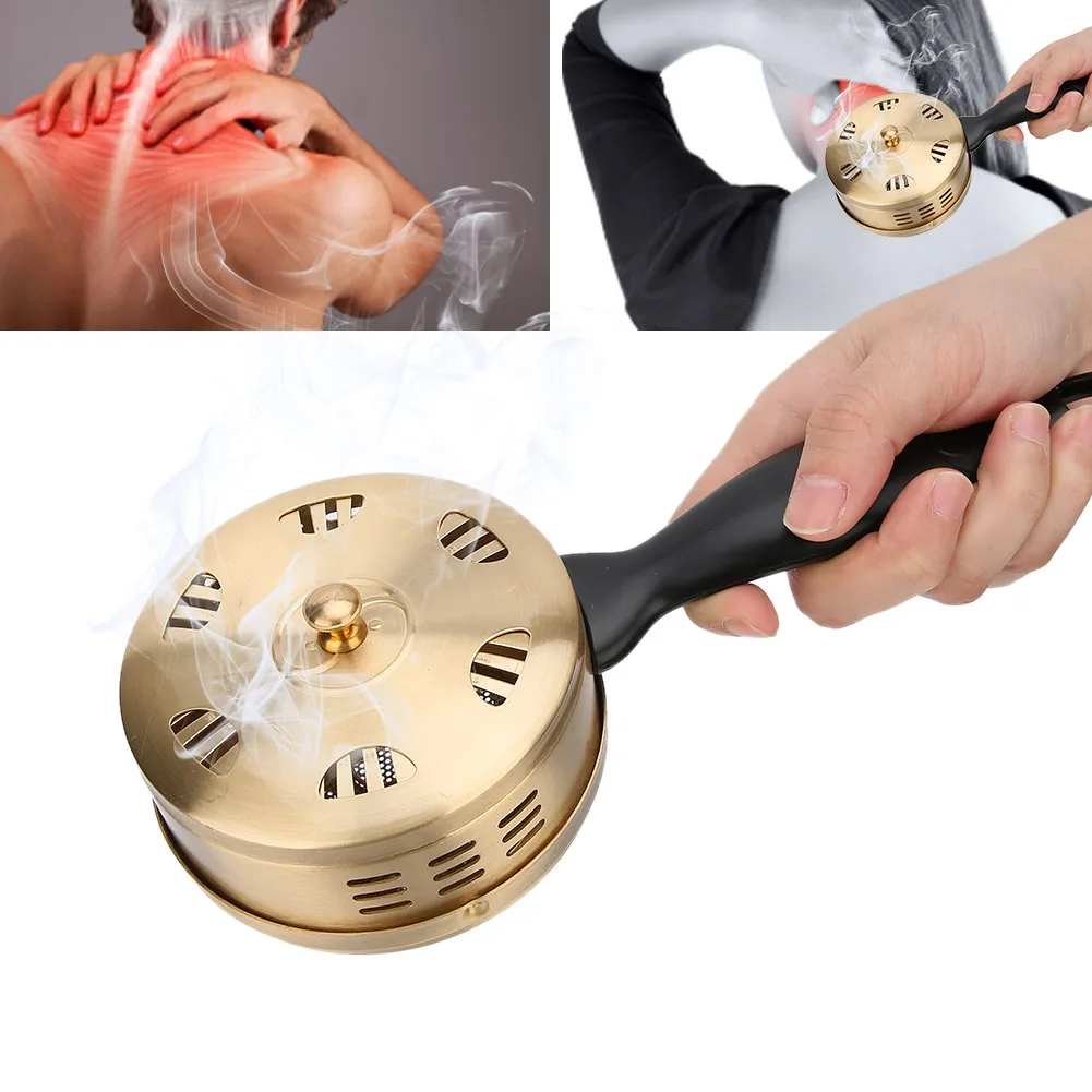 Ручной бокс для прогревания из чистой меди домашний салонный массаж тела