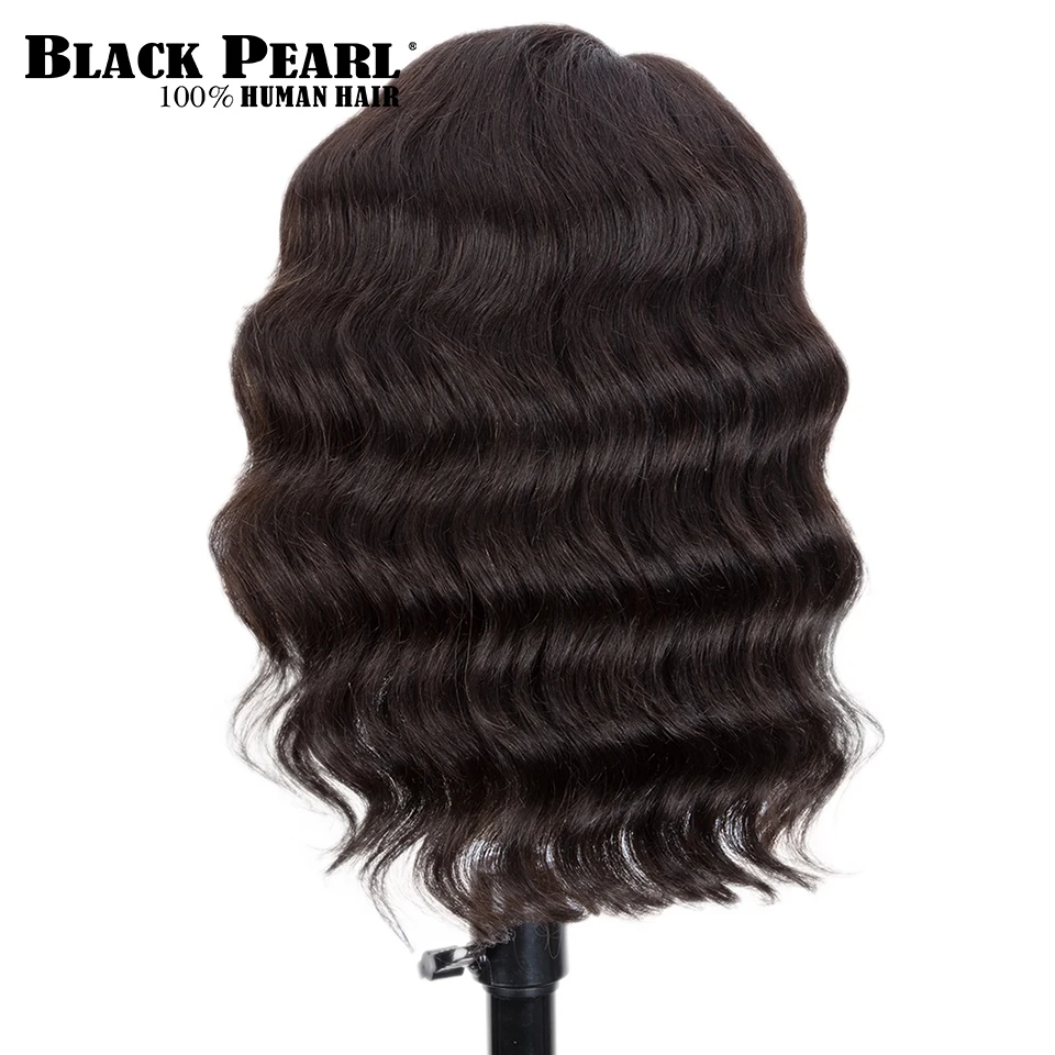 Черная жемчужина блестящие бразильские волнистые парики естественного цвета