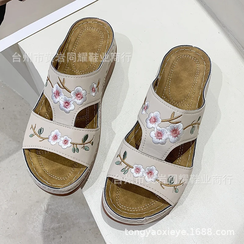 

Women Sandals Platform Sandals Shoes Women Bow 2020 Summer Sandals Slipper Indoor Outdoor Flip-flops Beach Shoes Female Slippers