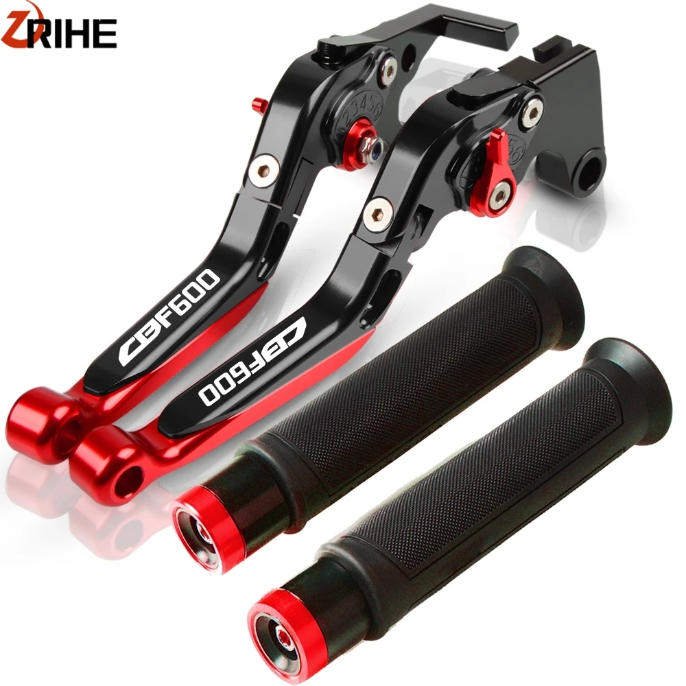 Motorcycle CNC Adjustable Extendable Brake Clutch Levers Handlebar End Grips Moto Accessories For Honda CBF600 CBF 600 2010-2013 |