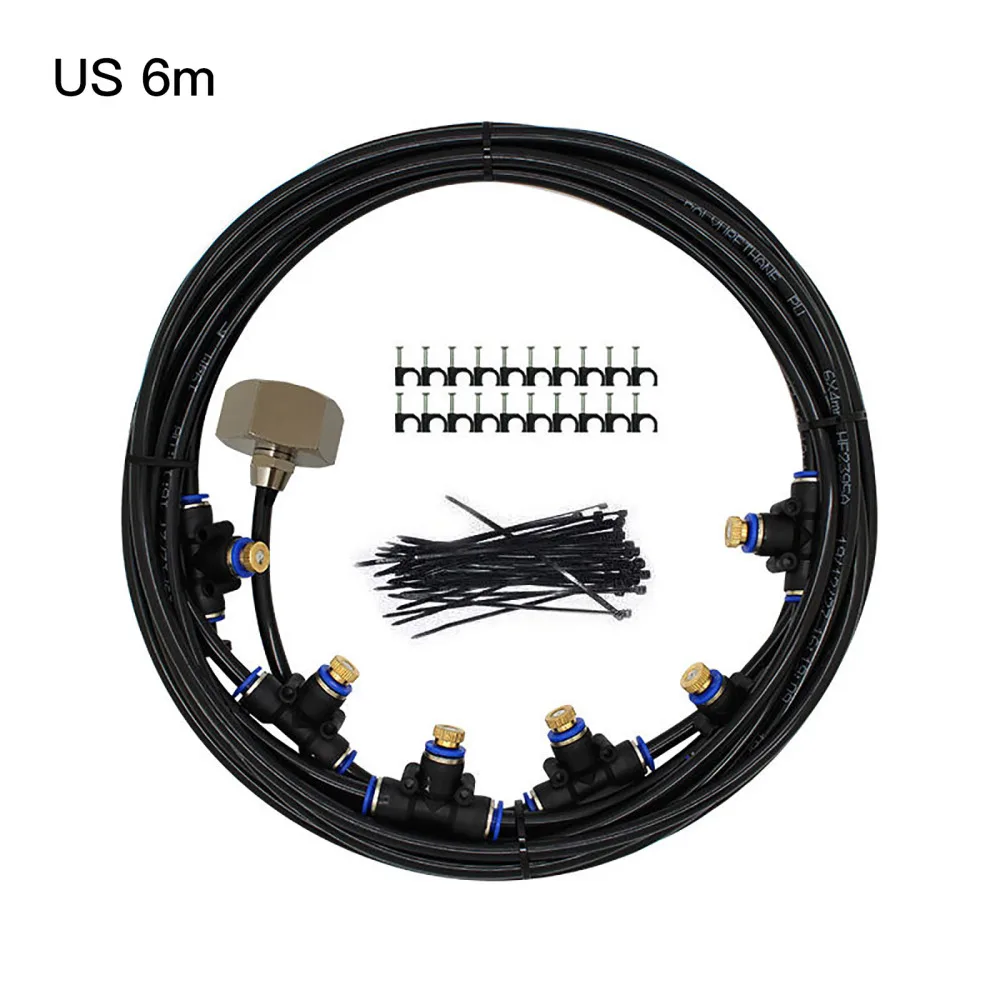 

Misting System Irrigation Equipment Spray Cooling Outdoor Watering Systems 18M Gardenhouse Brass Hot Fog Fan Cooler