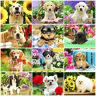 Evershine Алмазная вышивка собаки 5D DIY Алмазная мозаика животные картина стразы Алмазная Живопись цветы вышивка крестом наборы декор для дома
