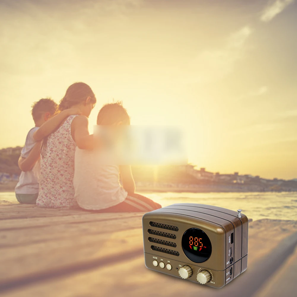 Ручной Bluetooth с антенной мини FM AM портативный приемник ручной легкий