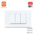 Умный выключатель Benexmart Tuya, Wi-Fi выключатель с нейтральной роскошной настенной кнопкой, с таймером 1, 2, 3 Gang, Alexa, Google Home