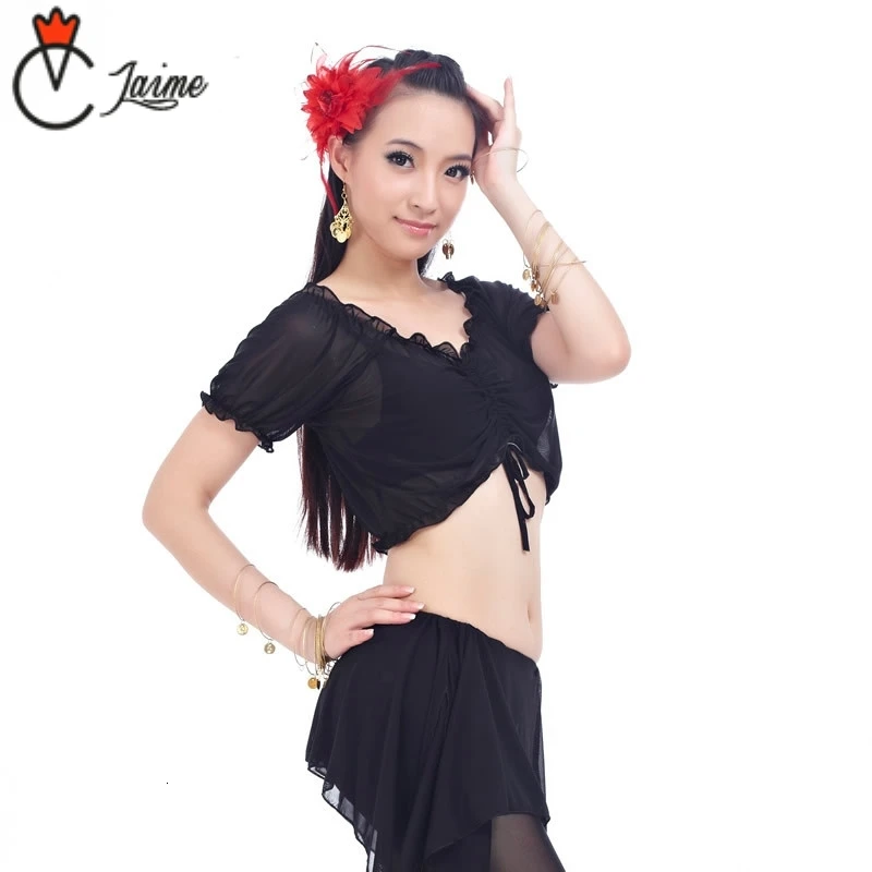 Топ для танца живота 24 цвета одежда дешевые топы женские сексуальные глубокий v