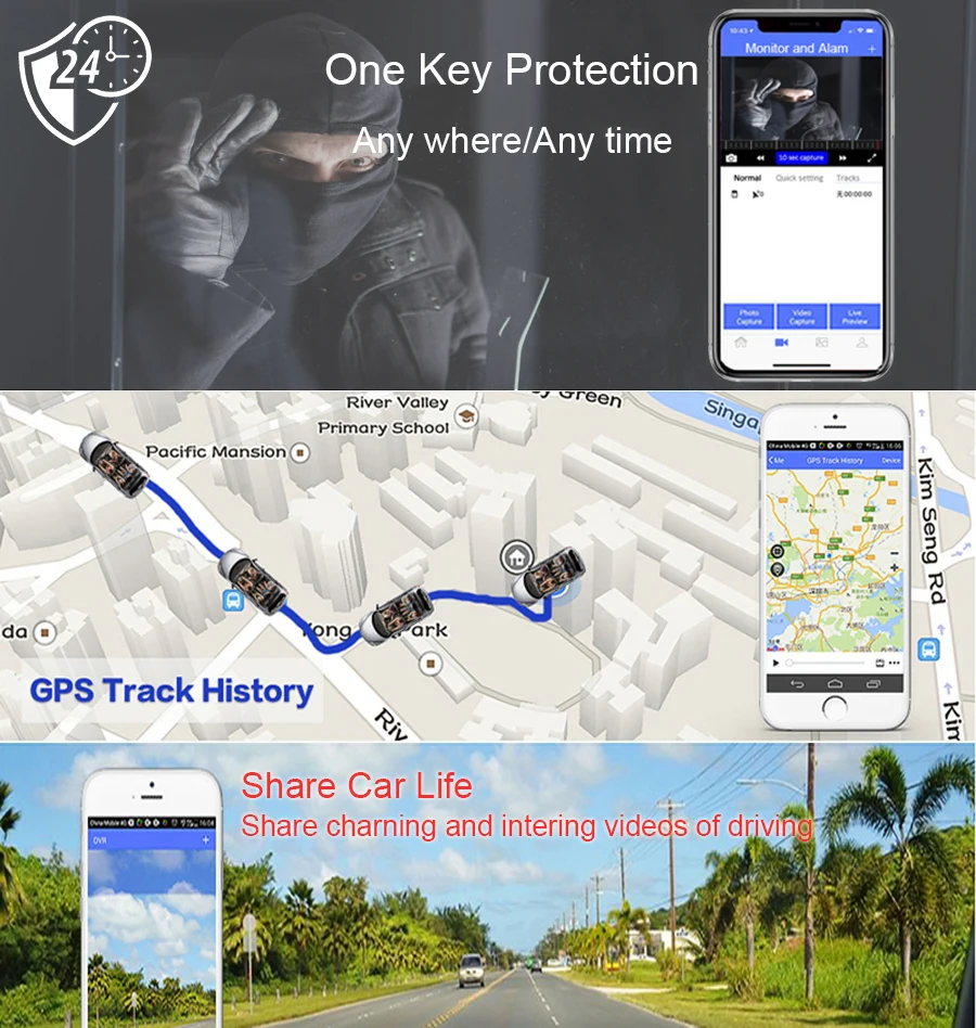 Anfilite E31 Pro 4G Автомобильная камера gps 7," Android 5,1 Автомобильные видеорегистраторы gps навигация видеорегистратор парковки мониторинг грузовика gps навигатор