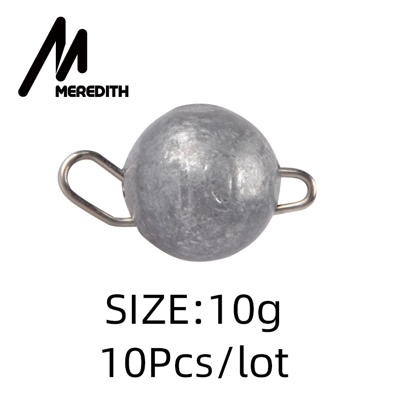 MEREDITH 10 шт./лот рыболовное грузило вес грузила 2 г-18 г грузило соединитель крюка быстросъемное литье рыболовное грузило пуля Рыбалка - Цвет: 10g