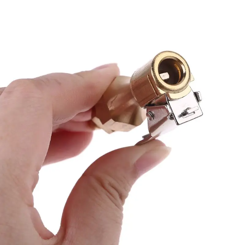 

6.5mm Locking on Tire Chuck Clip Air Inflator Compressor Pump Adapter for Car