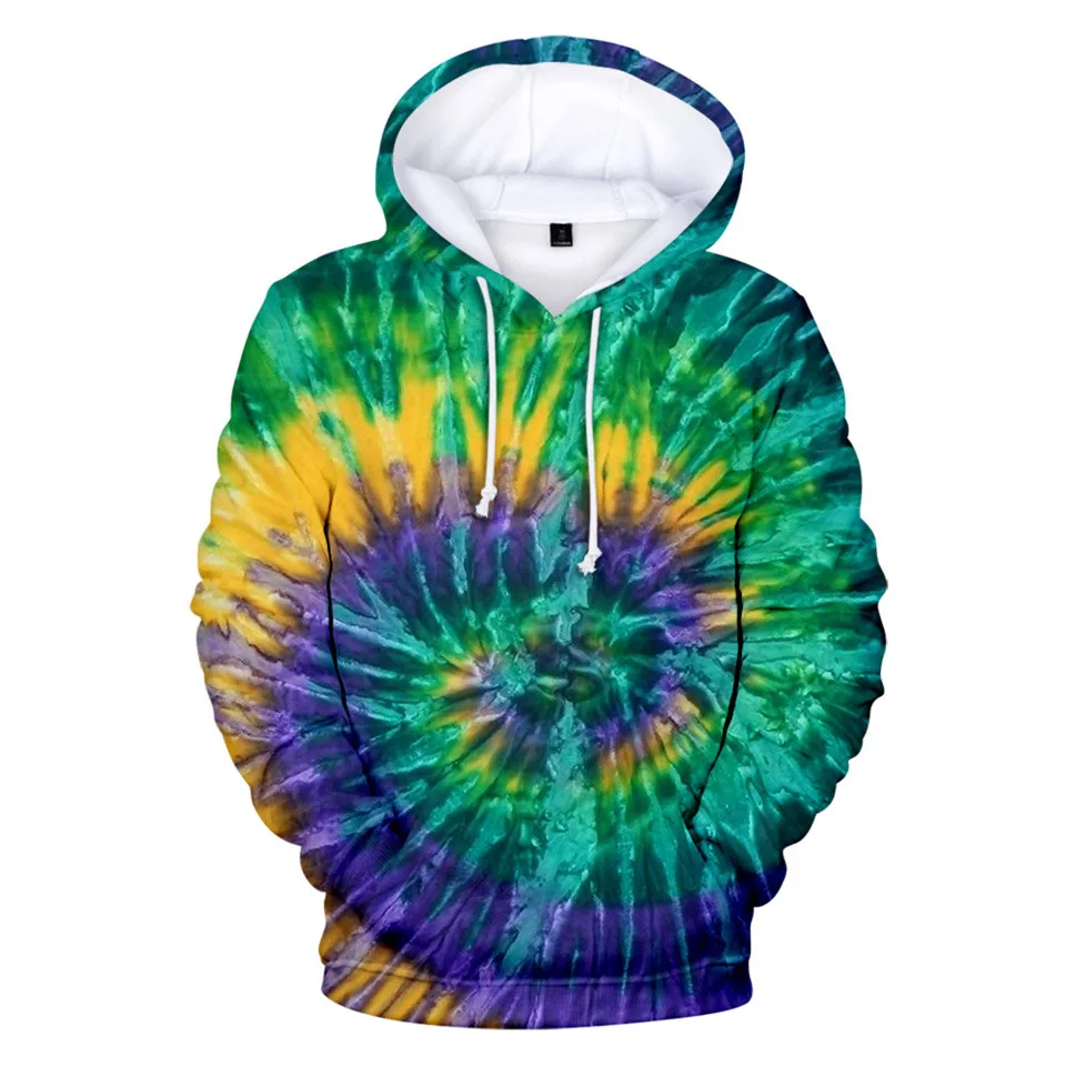 3D Printed Tie Dye Flashbacks Hoodie Mens Colorful Psychedelic Hoodies Sweatshirt Girls Oversized Pullover womens sweetshirts