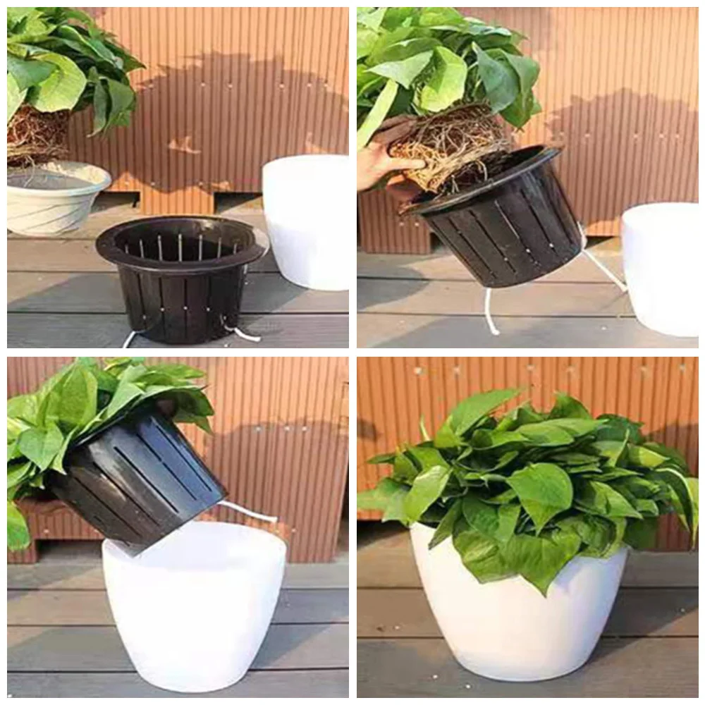 Автоматический поглощающий воду цветочный горшок 1 набор 4 шт. | Дом и сад