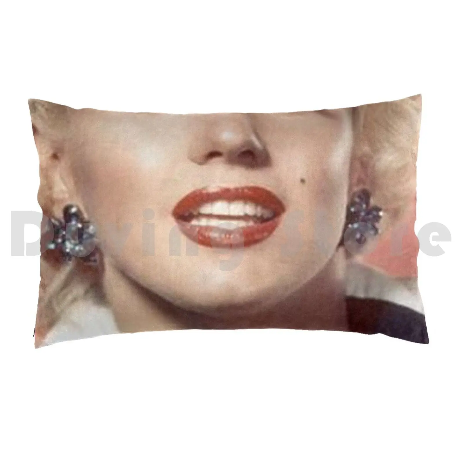 Подушка Marilyn фотография 50x75 Мэрилин Монро икона художественная смешная улыбка