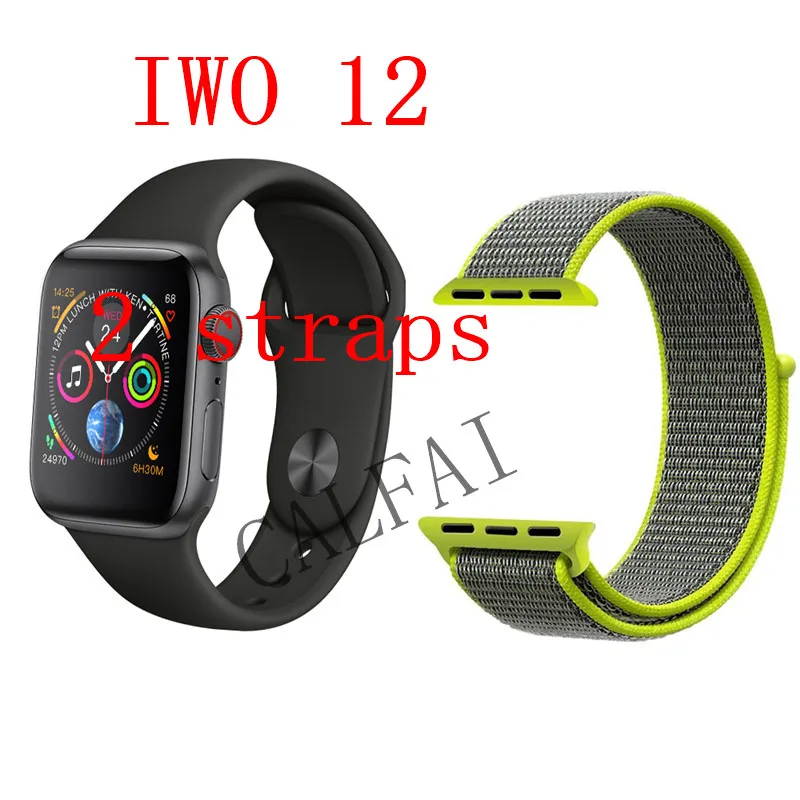 Часы 5 IWO 12 Bluetooth умные часы 1:1 умные часы 40 мм 44 мм чехол для Apple iOS Android телефон сердечного ритма PK IWO 11 - Цвет: Красный