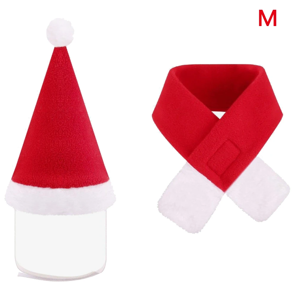 Шапка для собаки кошки шапка питомца Санта Клауса шарф дня рождения воротник
