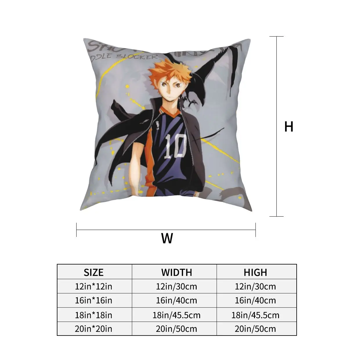 Аниме Haikyuu! Наволочка-Подушка Hinata Kageyama Kuroo волейбол мальчик мультфильм наволочка
