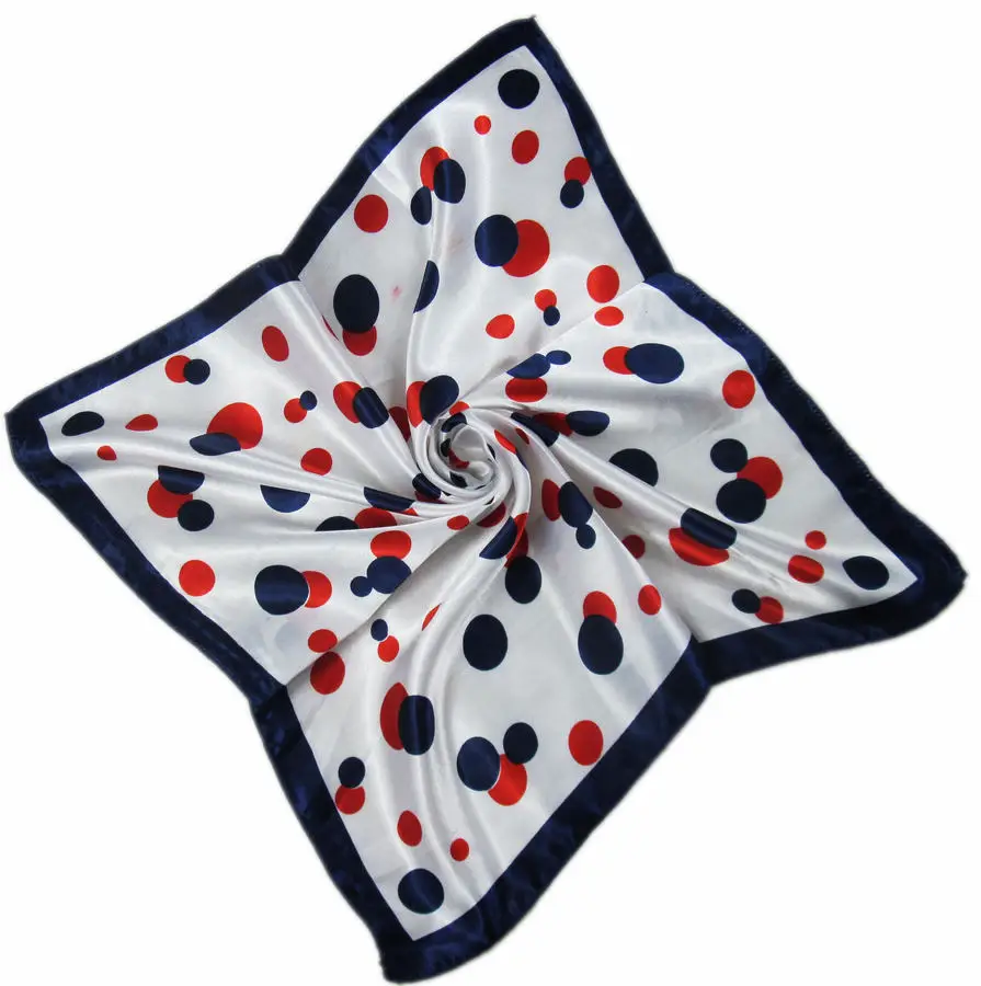 

Factory wholesale Korean simulation silk scarves all-match small square scarf autumn and winter ladies small silk scarf